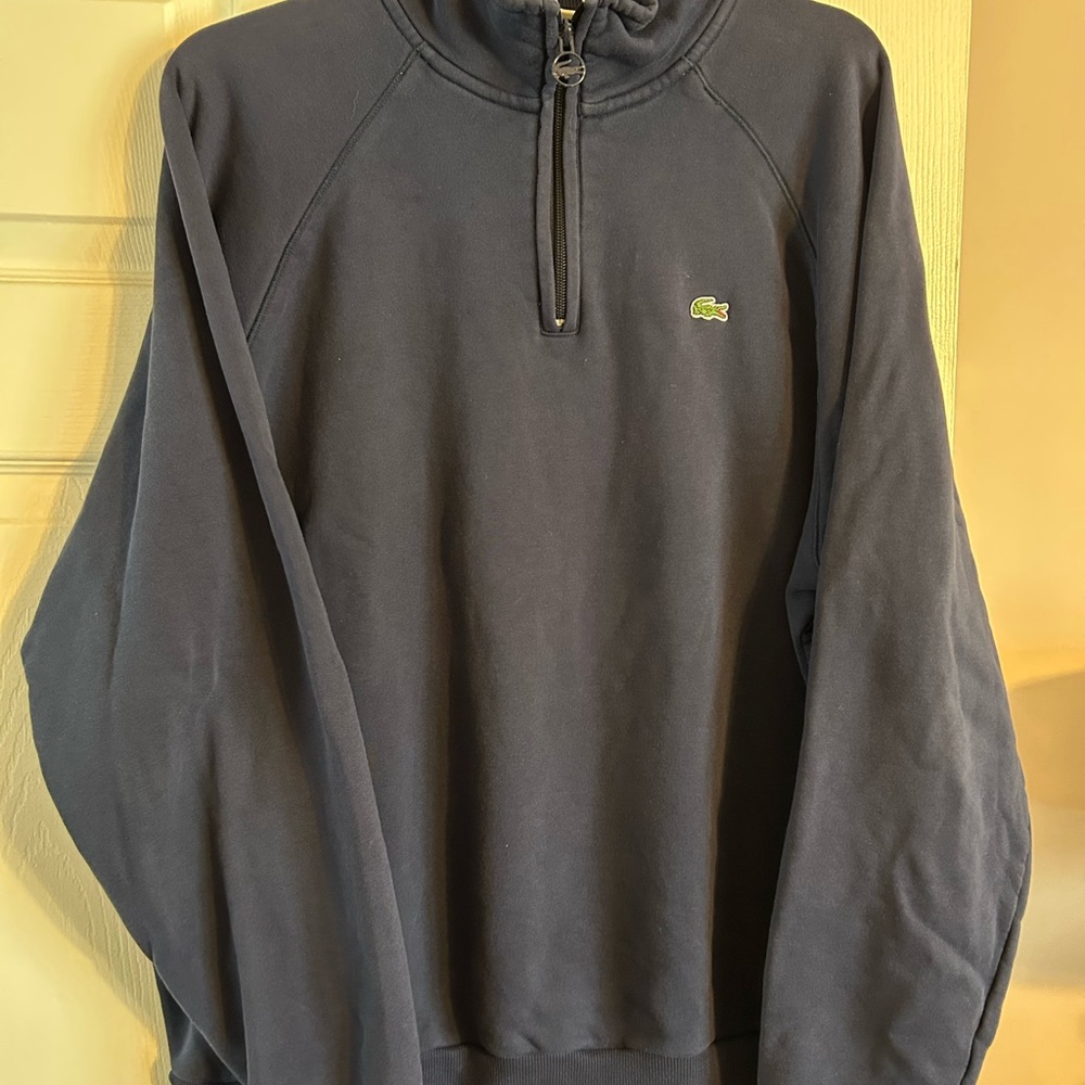 Lacoste Men's Navy 3/4 zip